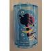 LEGO Transparent Light Blue Cylinder 2 x 4 x 4 Half with Ariel Transformation Sticker (6218)