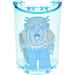 LEGO Transparent Light Blue Cylinder 2 x 4 x 5 Half with Jasper Beardley Sticker (35312)