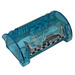 LEGO Transparent Light Blue Cylinder 3 x 8 x 5 Half with 3 Holes with Mechanical Pattern (Large Notes) Sticker (15361)