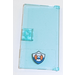 LEGO Transparent Light Blue Door 1 x 4 x 6 with Stud Handle with &#039;Coast Guard&#039; Logo Sticker (35290)