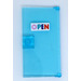 LEGO Transparent Light Blue Door 1 x 4 x 6 with Stud Handle with &#039;OPEN&#039; Sticker (35290)