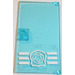 LEGO Transparent Light Blue Door 1 x 4 x 6 with Stud Handle with Police Badge Sticker (60616)