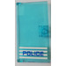 LEGO Transparent Light Blue Door 1 x 4 x 6 with Stud Handle with POLICE (right) Sticker (35290)