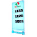 LEGO Transparent Light Blue Flag 7 x 3 with Bar Handle with &#039;Octan&#039;, &#039;DIESEL 0102&#039;, &#039;92 0153&#039; and &#039;95 0158&#039; Sticker (30292)