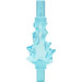 LEGO Bleu Clair Transparent Flames avec Barre sur Both Ends