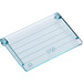LEGO Transparent Light Blue Glass for Car Roof 4 x 4 with Ridges