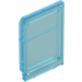 LEGO Transparent Light Blue Glass for Door with Top and Bottom Lip (4183)