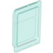 LEGO Transparentes Hellblau Glas for Tür mit Ober- und Unterlippe (4183)