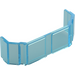 LEGO Gennemsigtig lyseblå Glas til Tog Foran 2 x 6 x 2 (17457 / 47490)