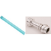 LEGO Transparentes Hellblau Lightsaber Bar with Straight Chrome Silver Hilt