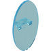 LEGO Transparent Light Blue Oval Shield (30947 / 92747)