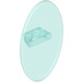 LEGO Bleu clair transparent Oval Bouclier (30947 / 92747)