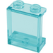 LEGO Bleu clair transparent Panneau 1 x 2 x 2 avec supports latéraux, tenons creux (35378 / 87552)