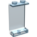 LEGO Transparant Lichtblauw Paneel 1 x 2 x 3 zonder zijsteunen, holle noppen (2362 / 30009)