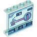 LEGO Transparentes Hellblau Panel 1 x 4 x 3 mit Felsen und Battery mit Seitenstützen, Hohlbolzen (35323 / 106343)
