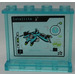 LEGO Transparente celeste Panel 1 x 4 x 3 con &#039;SATELLITE TRACKING&#039;, Psyclone’s Flyer en Screen Pegatina con soportes laterales, espigas huecas (35323)