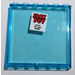 LEGO Transparent Light Blue Panel 1 x 6 x 5 with Poster with &#039;JACK POT PLAY TO WIN HERE!&#039; Sticker (59349)