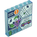 LEGO Transparente celeste Panel 1 x 6 x 5 con The Joker Map (59349)