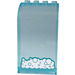 LEGO Transparent Light Blue Panel 3 x 4 x 6 with Curved Top with Bath Foam and Bubbles Sticker (2571)