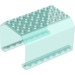 LEGO Transparant Lichtblauw Paneel 6 x 8 x 4 Fuselage (42604 / 55539)
