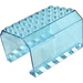 LEGO Transparent Light Blue Panel 6 x 8 x 4 Fuselage with White Diagonal Stripes Sticker (42604)