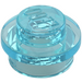 LEGO Bleu Clair Transparent assiette 1 x 1 Rond (6141 / 30057)