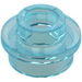 LEGO Bleu Clair Transparent assiette 1 x 1 Rond avec Tenon ouvert (28626 / 85861)