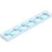 LEGO Transparant lichtblauw Plaat 1 x 6 (3666)