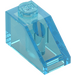 LEGO Transparent Light Blue Slope 1 x 2 (45°) (3040)