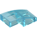 LEGO Transparent Light Blue Slope 1 x 2 Curved (11477)