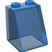 LEGO Transparentes Hellblau Steigung 2 x 2 x 2 (65°) mit Unterrohr (3678)
