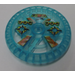 LEGO Transparant Lichtblauw Technic Disk 5 x 5 met Blazooka (32303)