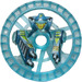 LEGO Transparent Light Blue Technic Disk 5 x 5 with Crab