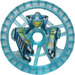 LEGO Transparent Light Blue Technic Disk 5 x 5 with Crab (32359)