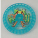 LEGO Transparentes Hellblau Technic Disk 5 x 5 mit Krabbe mit Toxic (32357)
