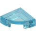 LEGO Transparent Light Blue Tile 1 x 1 Quarter Circle (25269)