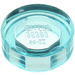 LEGO Transparent Light Blue Tile 1 x 1 Round (98138)