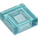 LEGO Transparent Light Blue Tile 1 x 1 with Groove (3070)
