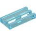 LEGO Transparent Light Blue Tile 1 x 2 Grille (with Bottom Groove) (2412 / 30244)