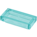 LEGO Bleu clair transparent Tuile 1 x 2 avec rainure (30070 / 35386)