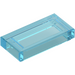 LEGO Transparentes Hellblau Fliese 1 x 2 mit Nut (3069 / 30070)