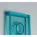 LEGO Transparentes Hellblau Fliese 2 x 3 mit Horizontal Clips (Abgewinkelte Clips) (30350)