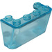 LEGO Transparent Light Blue Windscreen 2 x 4 x 2 Inverted (4284)