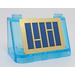 LEGO Transparentes Hellblau Windschutzscheibe 2 x 4 x 2 mit Solar Paneel Aufkleber (3823)