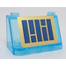 LEGO Transparentes Hellblau Windschutzscheibe 2 x 4 x 2 mit Solar Panel Aufkleber (3823)