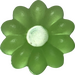 LEGO Transparent Light Bright Green Clikits Daisy Small with 10 Petals (45456 / 46282)