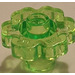 LEGO Transparent Ljusgrön Blomma 2 x 2 med öppen knopp (4728 / 30657)