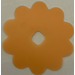 LEGO Transparent Light Orange Clikits Film Flower with 10 Petals 6 x 6 (46470)