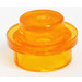 LEGO Orange clair transparent assiette 1 x 1 Rond (6141 / 30057)