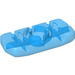 LEGO Transparant Licht Koningsblauw Rectangular Clikits Icon met Gat 1 x 3 (51036)